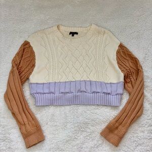 Kendall & Kylie Color Block Sweater